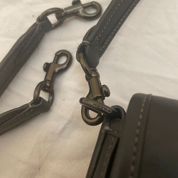 Soft Tabby Black Coach Bag with cross-body strap - Picture 4 of 5